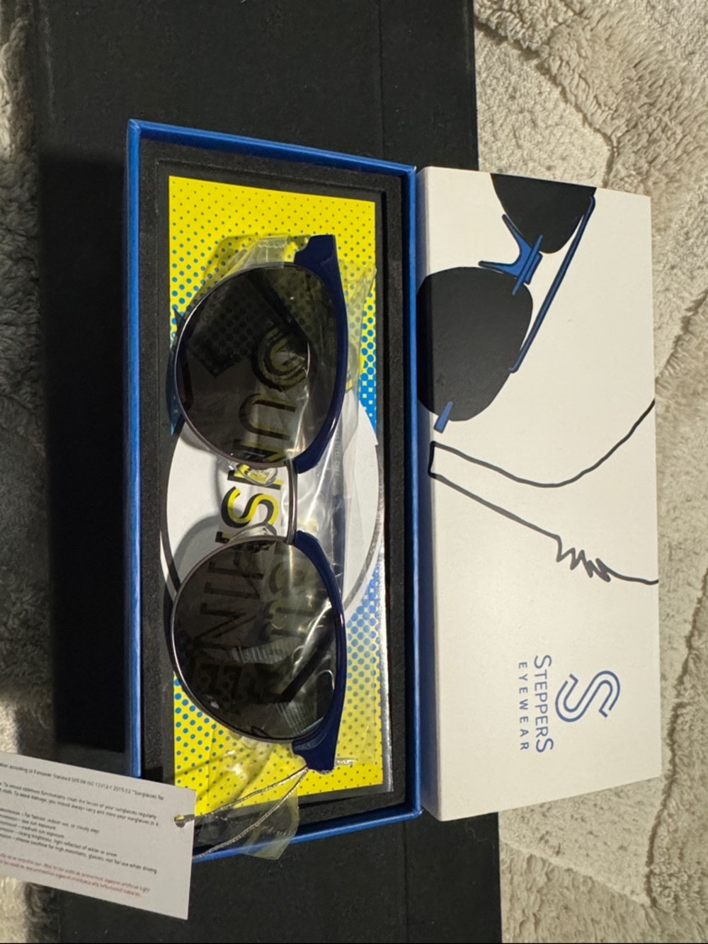 Blue Frame Men's Sunglasses - Polarized Lenses